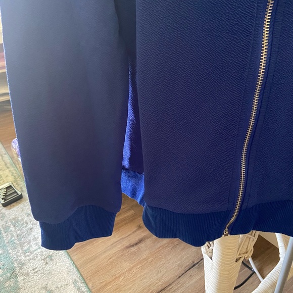 Bright blue casual zipped jacket - Picture 3 of 3